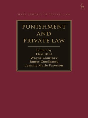 cover image of Punishment and Private Law